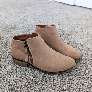 Taupe Booties Size 8